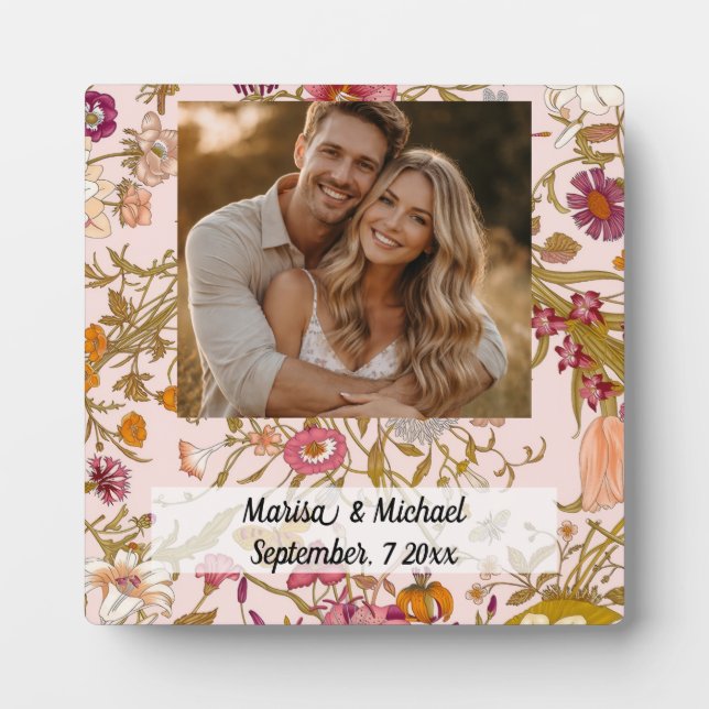 Plaque Photo Wedding invitation keepsake  (Devant)