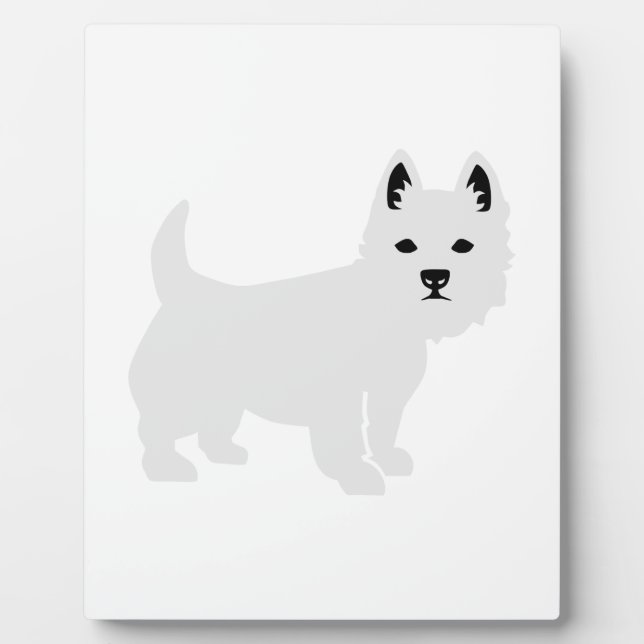 Plaque Photo Westie (Devant)