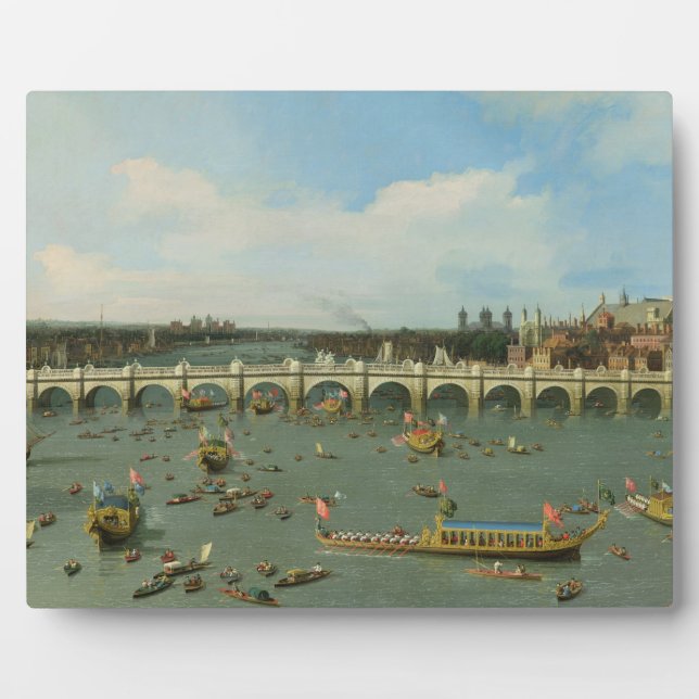 Plaque Photo Westminster Bridge, Londres, avec le Lord Mayor's (Devant)