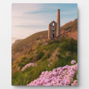 Plaque Photo Wheal Coates mine, Cornwall Angleterre peinture