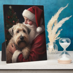 Plaque Photo Wheaton Terrier Avec Noël Festif Du Père Noël