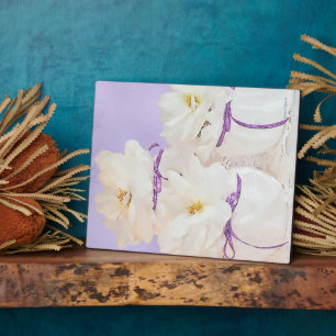 Plaque photo White Begonias Still Life