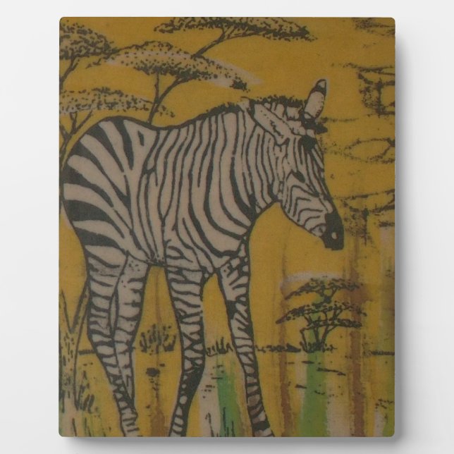 Plaque Photo Wild Life Kenya African Safari Zebra.png (Devant)