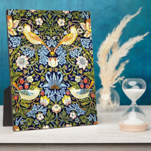 Plaque Photo William Morris, Strawberry Thief,