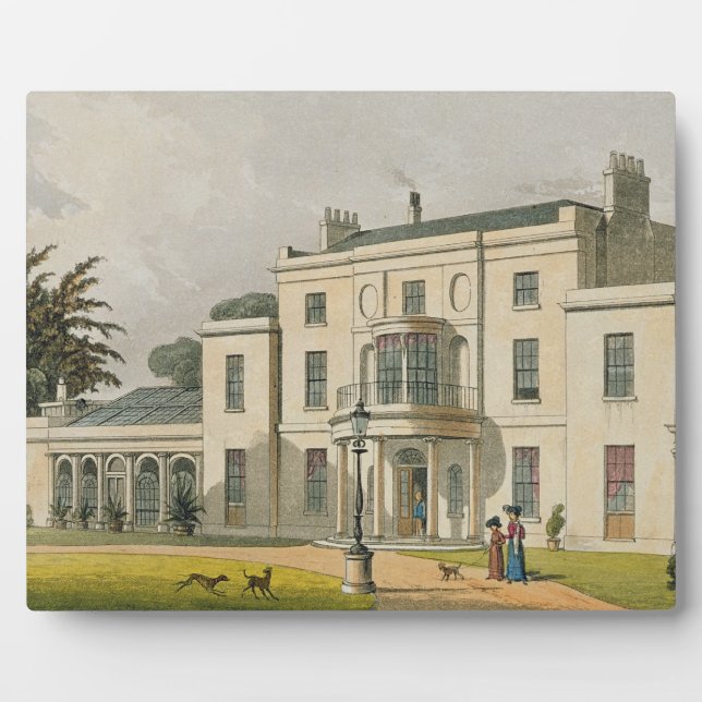 Plaque Photo Wimbledon House, du "Référentiel d'A d'Ackermann" (Devant)