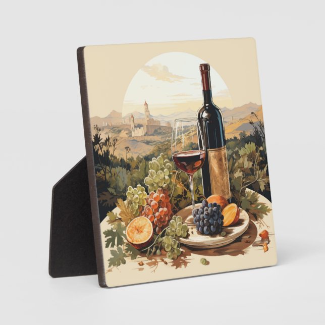 Plaque Photo Wine Lover (Recto)