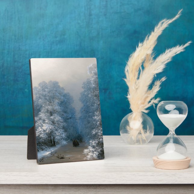 Plaque Photo Winter landscape by Ivan Aivazovsky   (Côté)