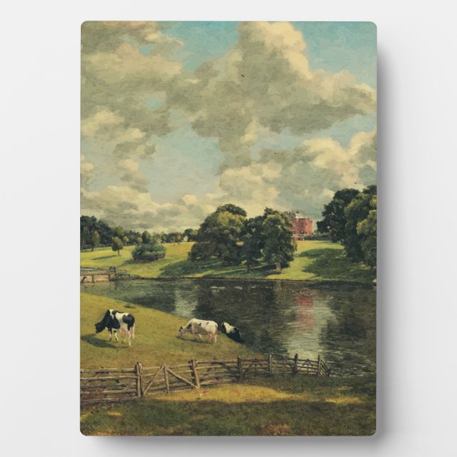 Plaque Photo Wivenhoe Park par John Constable (Devant)