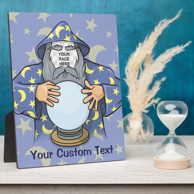 Plaque Photo Wizard with your face (Côté)