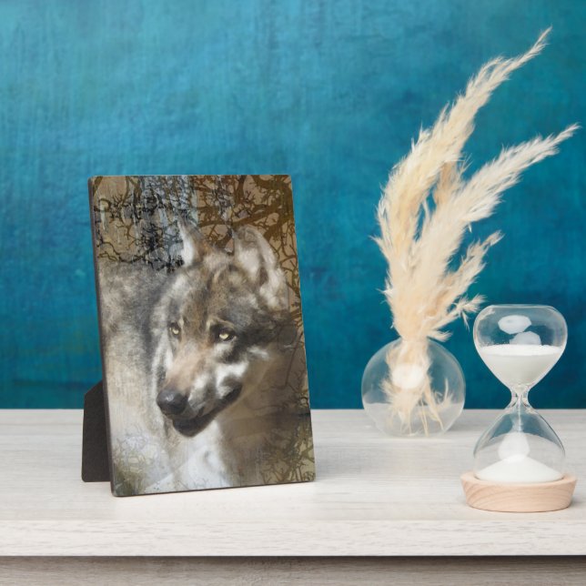 Plaque Photo wolf (Côté)