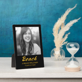 Plaque Photo Wordmark Beach