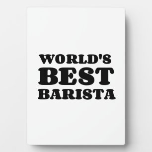 Plaque Photo WORLD's BEST BARISTA