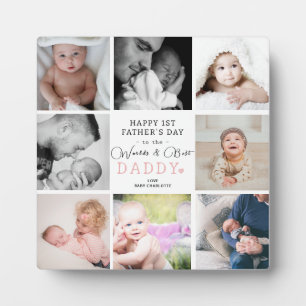 Plaque Photo World's Best Daddy - Bonne 1ère Fête des pères Pla