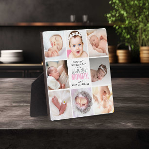 Plaque Photo 'Worlds Best Mommy' 1ère Fête des Mères Garde