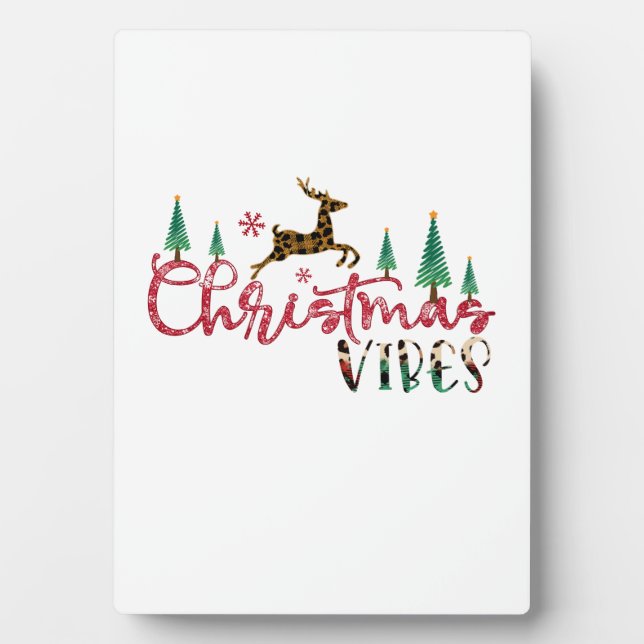 Plaque Photo Xmas Gift Christmas Vibes (Devant)