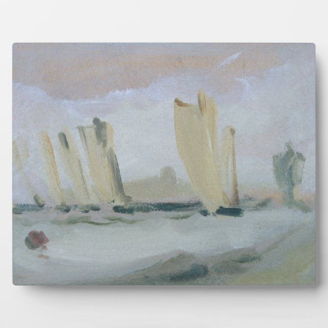 Plaque Photo Yacht Racing sur le Solent, précédemment attribué (Devant)