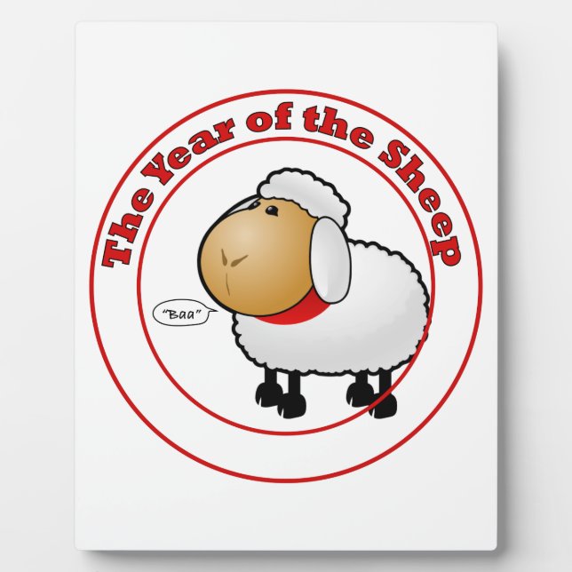Plaque Photo Year of the Sheep (Devant)