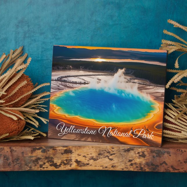Plaque Photo Yellowstone (Côté)