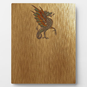 Plaque Photo Yes Old Medieval Dragon Design