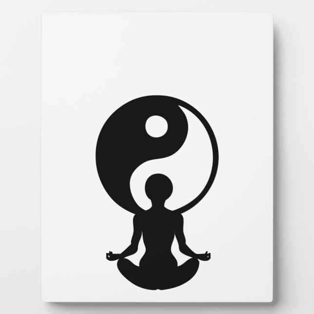 Plaque Photo Yoga de Young girl practising (Devant)