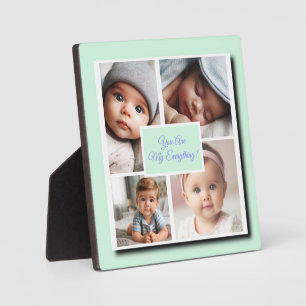Plaque Photo You Are My Everything Photo Collage sur Green