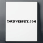 Plaque Photo YourWebSite.com<br><div class="desc">"YourWebSite.com" Remplacez l'adresse .com par votre adresse Web. Ajoutez tout autre slogan ou texte.</div>