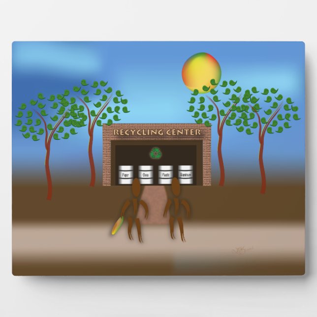 Plaque Photo Zinglees ~ Recyclage (Devant)