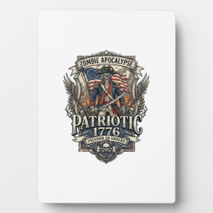 Plaque Photo Zombie Patriotique Général Zombie Patriotique Apoc