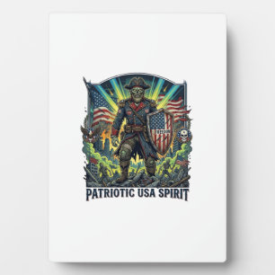 Plaque Photo Zombie Patriotique Général Zombie Patriotique Apoc