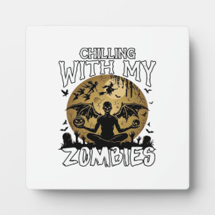 Plaque Photo Zombies glaçants Halloween Ange démoniaque Lune To