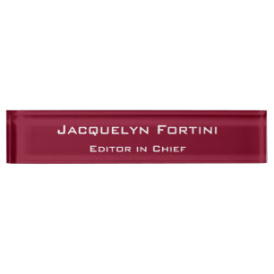 Plaque rouge Bourgogne Élégante minimaliste modern