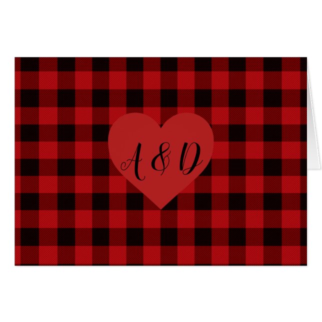 Plaque rouge et noire de pays avec détails de coeu (Devant horizontal)