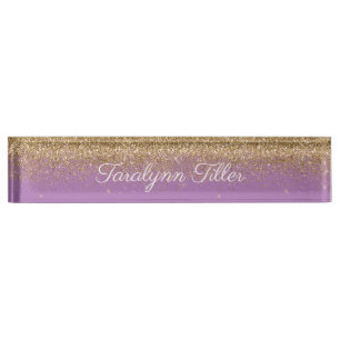 Plaque rouge Parties scintillant Gold