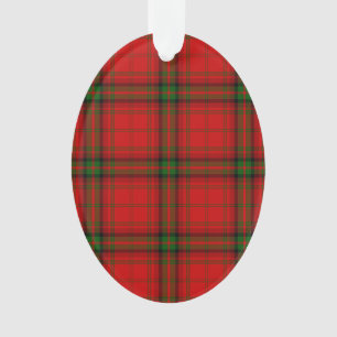 Plaque rouge vert tartan MacDougall