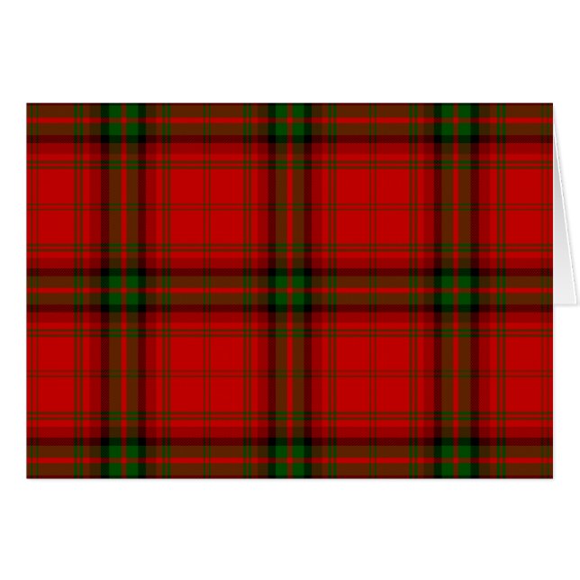 Plaque rouge vert tartan MacDougall (Devant Horizontal)