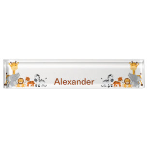 Plaque signalétique animale de bureau de bébé