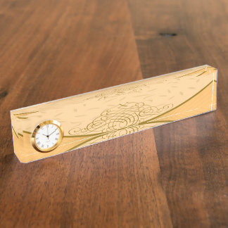 Plaque signalétique Brown de bureau d'arrière -