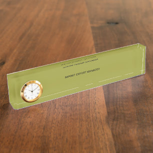 Plaque signalétique de bureau de directeur