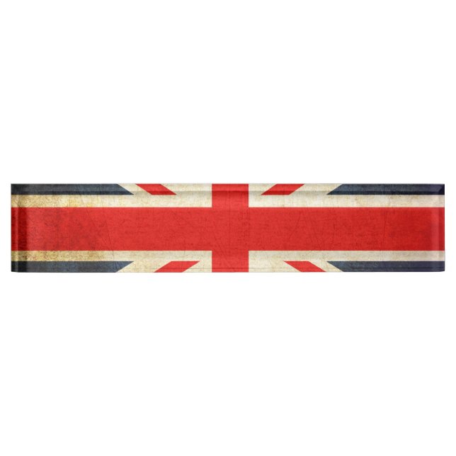 Plaque signalétique de bureau d'Union Jack (Devant)