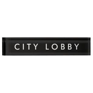 Plaque signalétique de lobby de ville