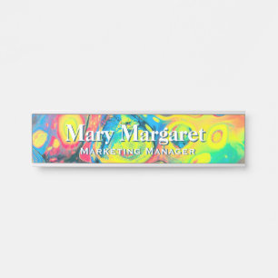 Plaque signalétique du bureau acrylique psychédéli
