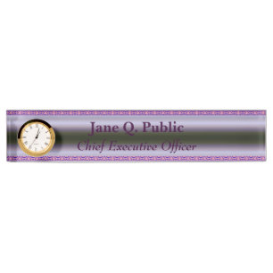 Plaque signalétique du bureau Lilac