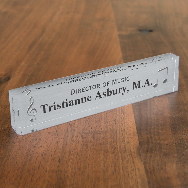 Plaque signalétique faite sur commande orientée de (Taille)