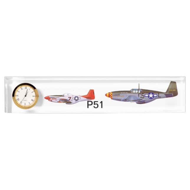 Plaque signalétique p51 de bureau par le (Devant)