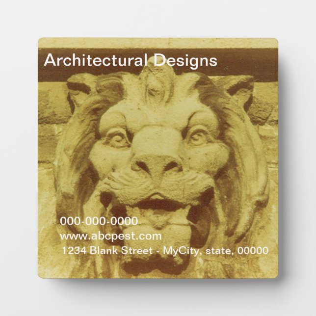 Plaque - Tête de lion (Devant)