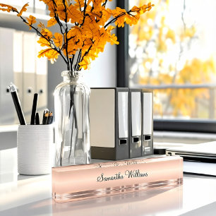 Plaques de bureau en tons rose gold Classy Ladies