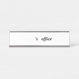 Plaques de nom de bureau