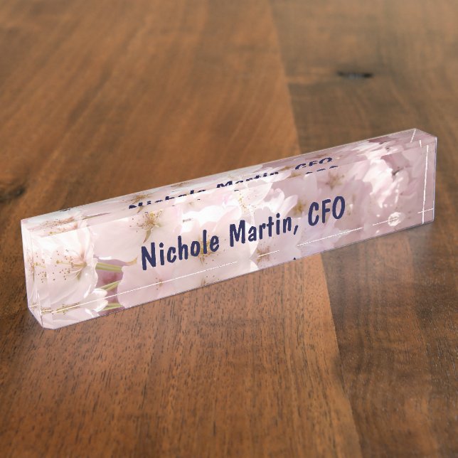 Plaques de nom de directrice financière exécutive  (Taille)