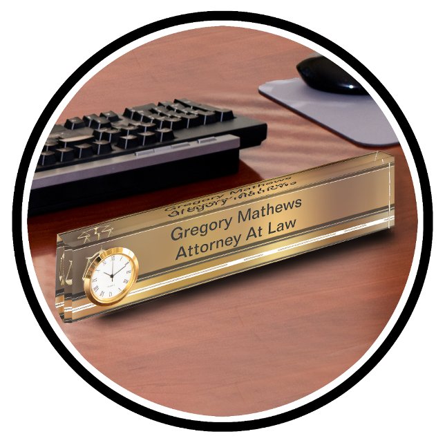 Plaques de nom du bureau du procureur (Créateur téléchargé)