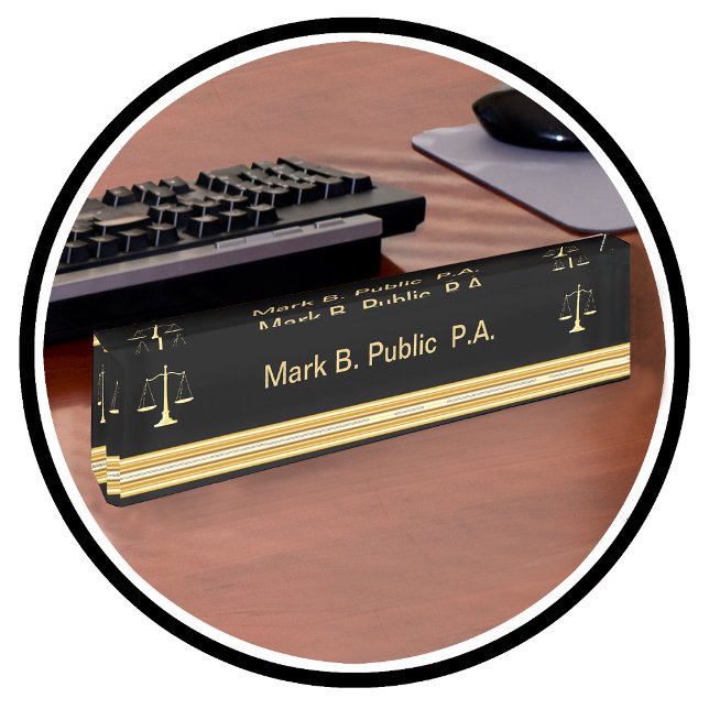 Plaques de nom du bureau du procureur (Créateur téléchargé)